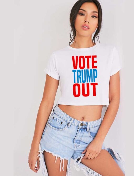 Vote Trump Out United States Election Crop Top Shirt