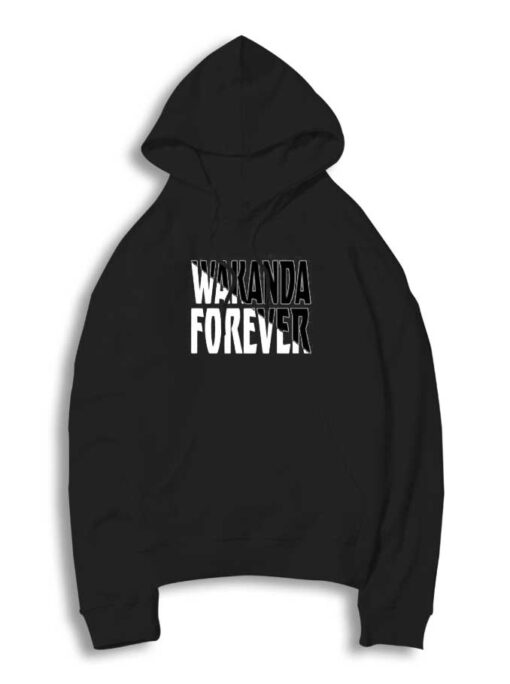 Wakanda Forever Black White RIP Hoodie