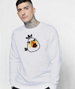 White Angry Bird X Adidas Logo Sweatshirt