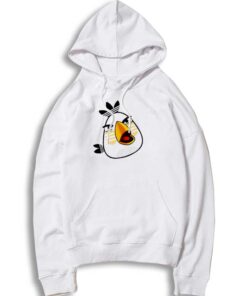 White Angry Bird X Adidas Logo Hoodie