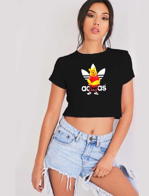 Winnie The Pooh Adidas Apparel Inspired Crop Top Shirt