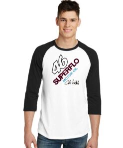 46 Superflo Motor Oil Cole Trickle Nascar Raglan Tee