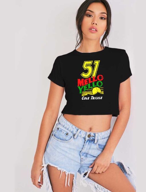 51 Mello Yello Cole Trickle Sunset Crop Top Shirt