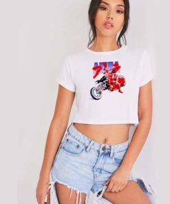 Akira Kaneda Japanese Anime Racer Crop Top Shirt