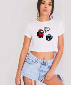 Among Us Who Did This Crewmate Crop Top Shirt