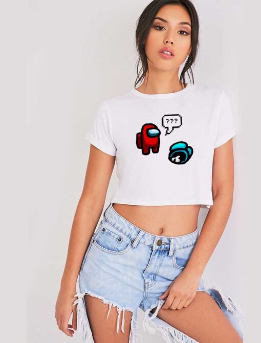 Among Us Who Did This Crewmate Crop Top Shirt