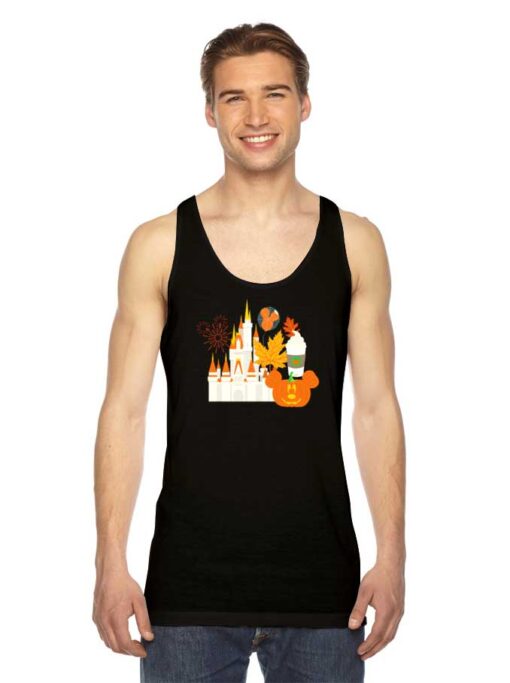 Autumn Kingdom Disney Castle Halloween Tank Top