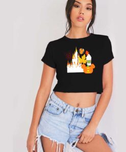 Autumn Kingdom Disney Castle Halloween Crop Top Shirt