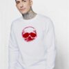 Back Of Skeleton Skull Halloween Sweatshirt