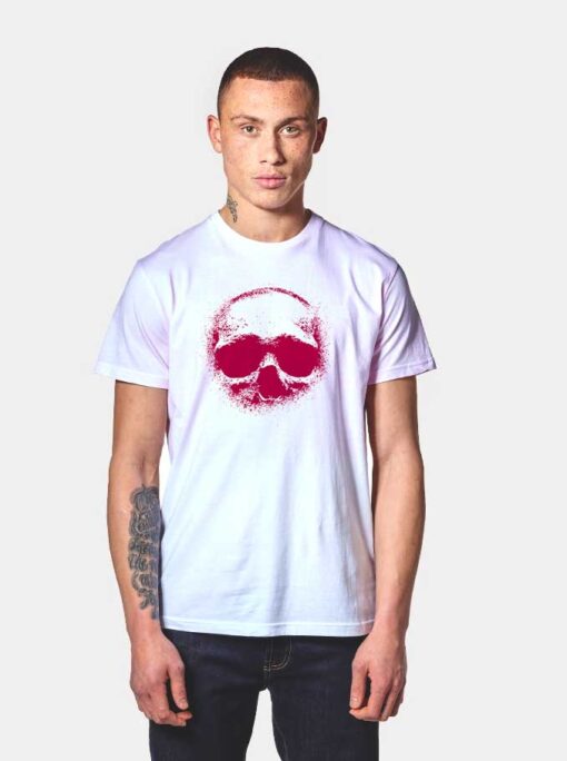 Back Of Skeleton Skull Halloween T Shirt