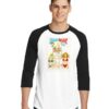 Beavis And Butthead Spring Break 1994 Beach Raglan Tee