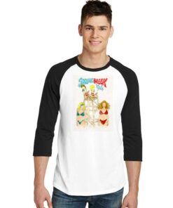 Beavis And Butthead Spring Break 1994 Beach Raglan Tee