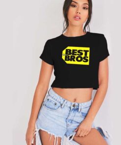 Best Bros Brother Price Tag Crop Top Shirt