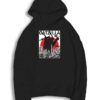 Black Catzilla Japanese Flag Sunset Poster Hoodie