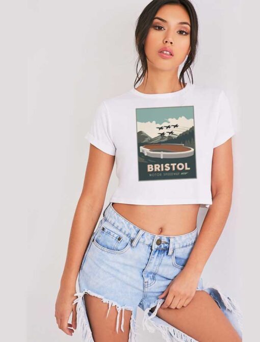 Bristol Motor Speedway Jet Nascar Crop Top Shirt