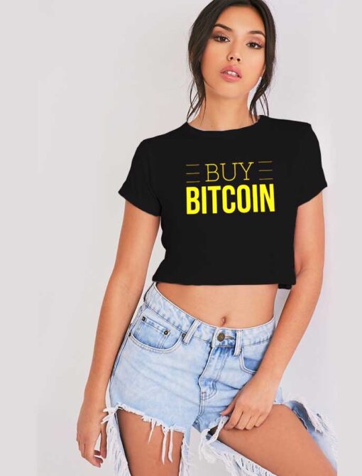 Buy Bitcoin Best Buy Crypto Logo Crop Top Shirt