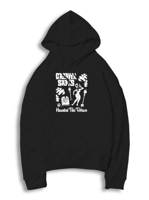 Cadaver Sam's Haunted Tiki Terrace Halloween Hoodie