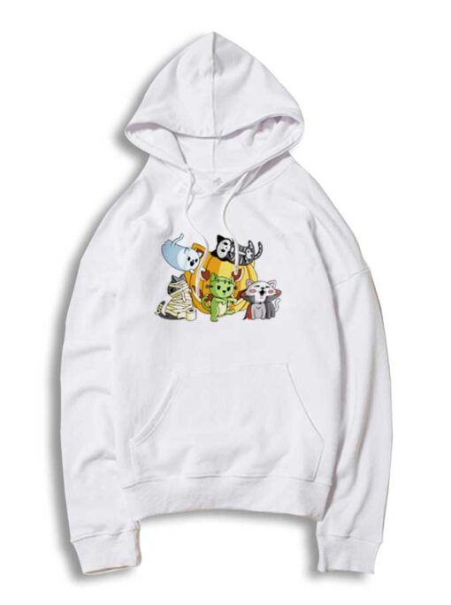 Catoween Cosplaying Halloween Cats Hoodie