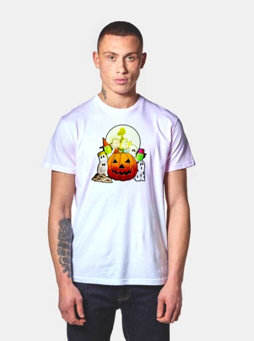 Charlie Brown Family Halloween Pumpkin T Shirt