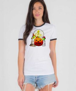 Charlie Brown Family Halloween Pumpkin Ringer Tee