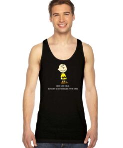 Charlie Brown I've Killed You 3 Times Tank Top