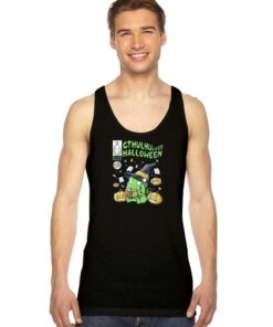 Cthulhu Likes Halloween Black Magic Book Tank Top