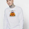 Cute Cat in Pumpkin Happy Halloween Sweatshirt