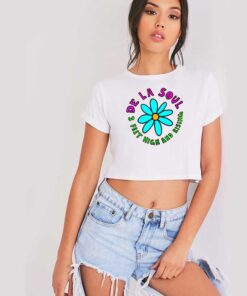 De La Soul 3 Feet High And Rising Flower Crop Top Shirt