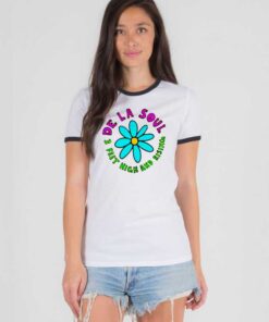 De La Soul 3 Feet High And Rising Flower Ringer Tee