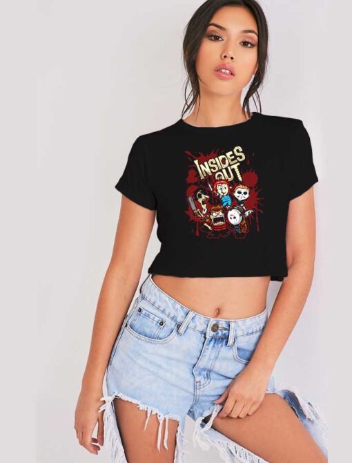 Deadly Feelings Insides Out Killer Crop Top Shirt