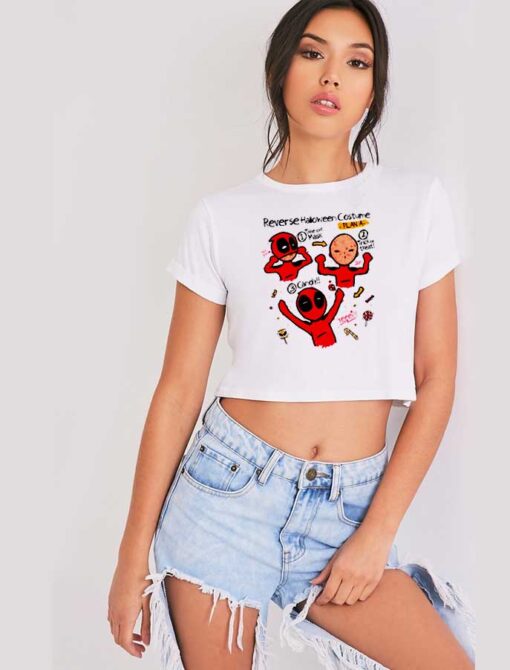 Deadpool Reverse Halloween Costume Idea Crop Top Shirt