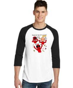 Deadpool Reverse Halloween Costume Idea Raglan Tee