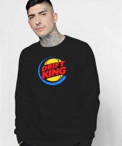 Drift King Burger Car Nascar Logo Sweatshirt