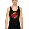 Drift King Burger Car Nascar Logo Tank Top