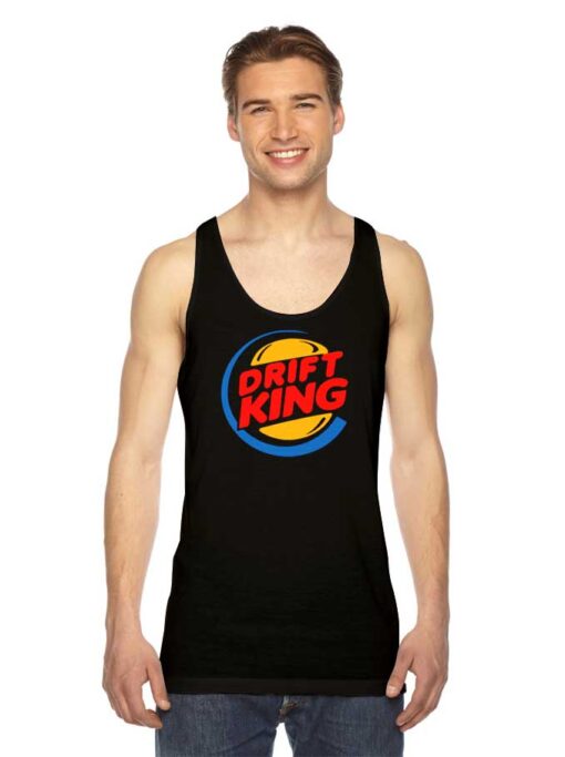 Drift King Burger Car Nascar Logo Tank Top