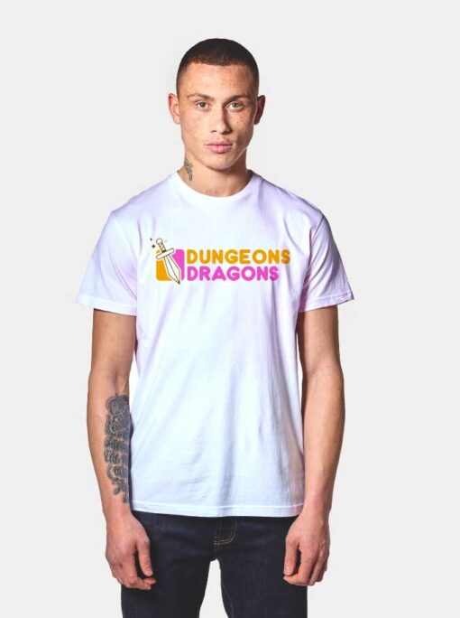 Dungeons And Dragons Donuts Sword T Shirt