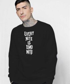 Every Nite Is Emo Nite Drip Halloween Sweatshirt