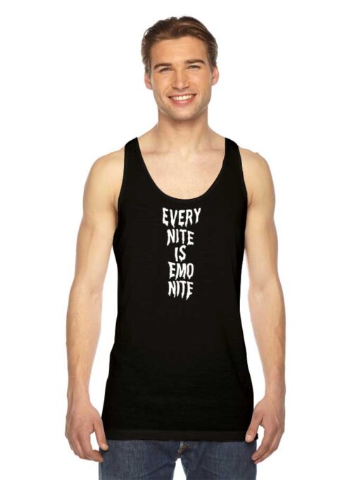 Every Nite Is Emo Nite Drip Halloween Tank Top