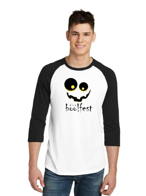 Funny Halloween It's A Boo Festival Raglan Tee