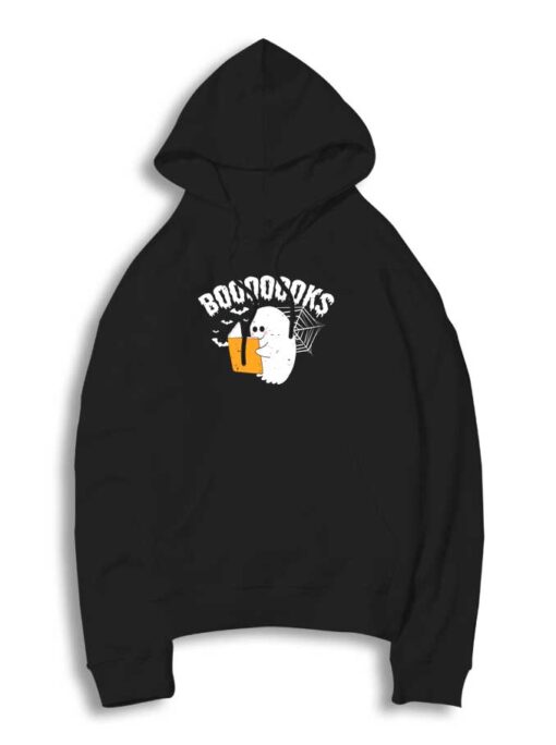 Ghost Reading Halloween Booooks Hoodie