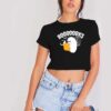 Ghost Reading Halloween Booooks Crop Top Shirt