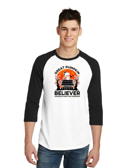 Great Pumpkin Believer Since 1966 Raglan Tee