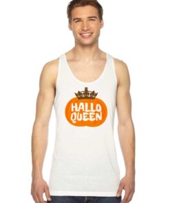 Halloqueen Crown Orange Pumpkin Tank Top