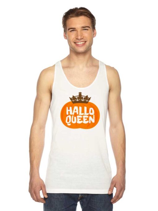 Halloqueen Crown Orange Pumpkin Tank Top