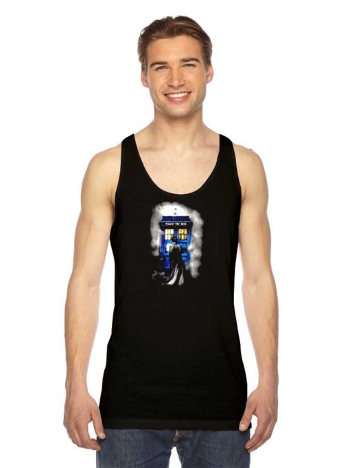 Halloween 10th Doctor Who Police Box Tank Top