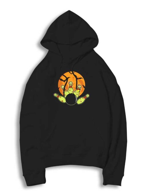 Halloween Bowling Zombie Pins Bomb Hoodie