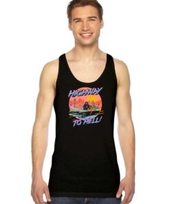 Halloween Car Highway To Hell Tank Top