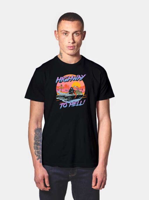 Halloween Car Highway To Hell T Shirt