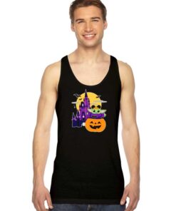 Halloween Castle and Baby Yoda Pumpkin Tank Top