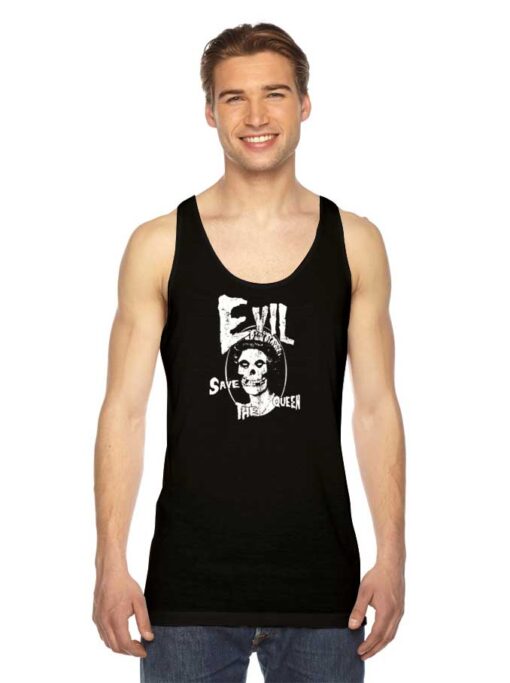 Halloween Evil Save The Queen Misfits Tank Top